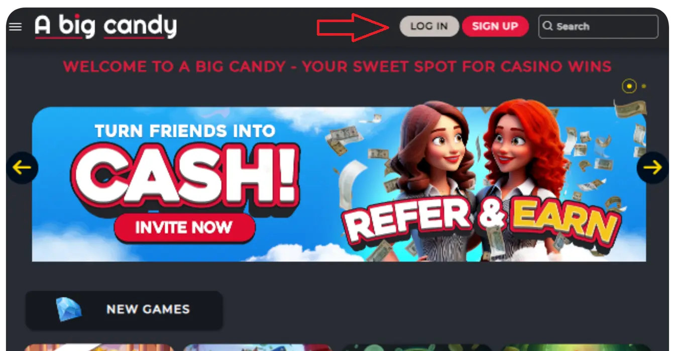 a big candy casino login